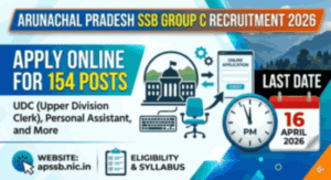 Arunachal Pradesh SSB Group C Recruitment 2026