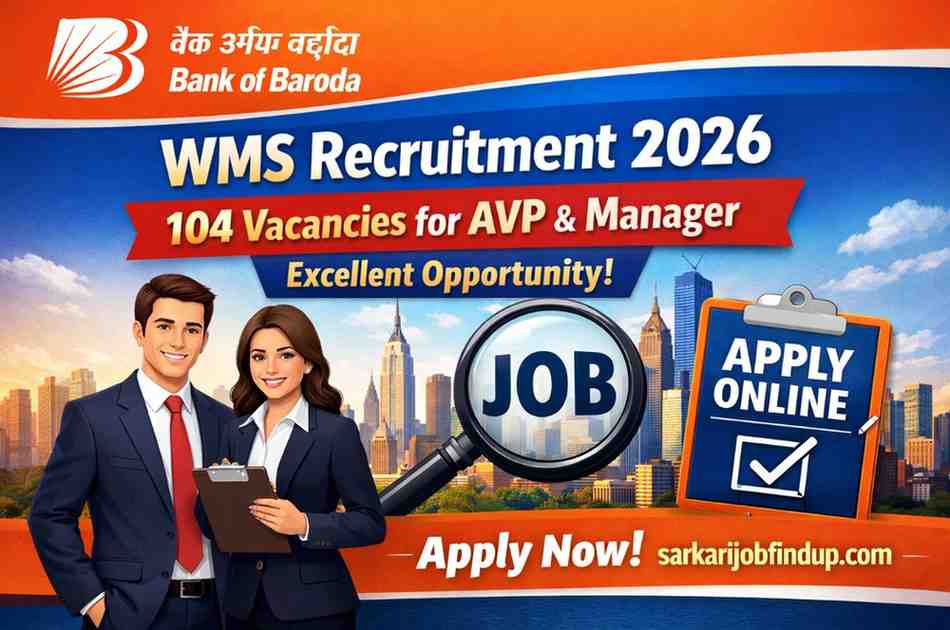 Bank of Baroda WMS Recruitment 2026 