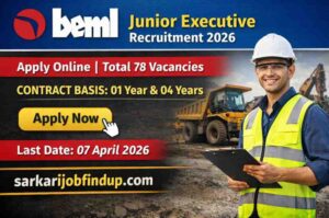 BEML Junior Executive Recruitment 2026