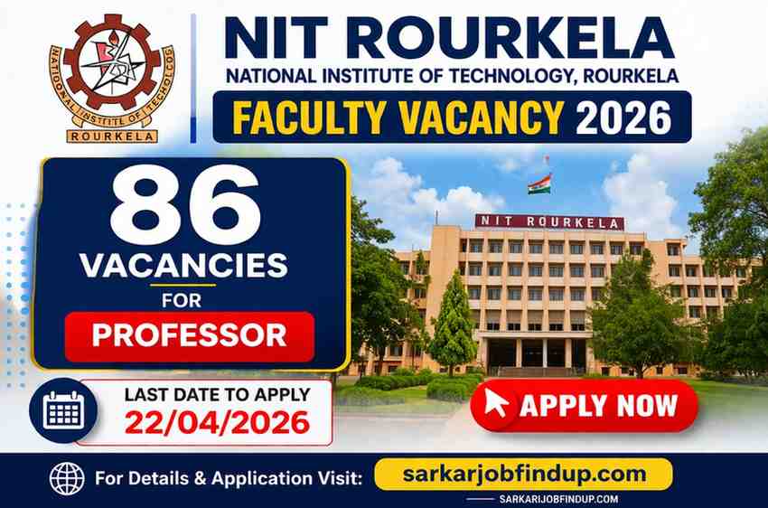 NIT Rourkela Faculty Vacancy 2026 