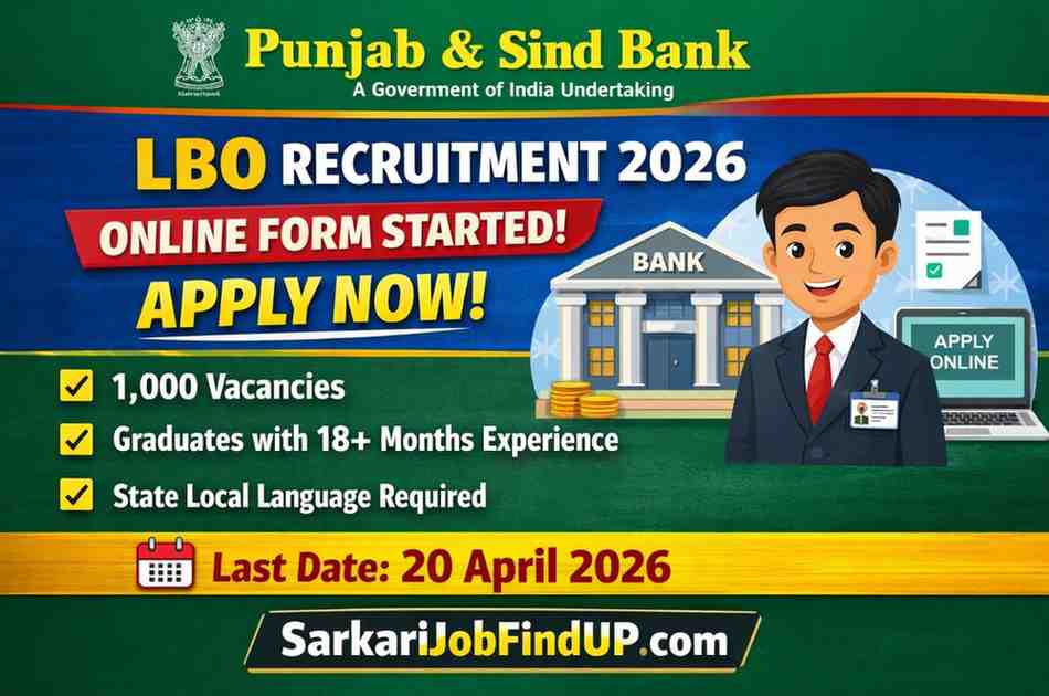 Punjab & Sind Bank LBO Recruitment 2026