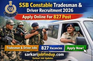 SSB Constable Tradesman & Driver Recruitment 2026
