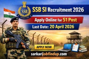 SSB SI Recruitment 2026 Apply Online for 51 Post SSB SI Recruitment 2026