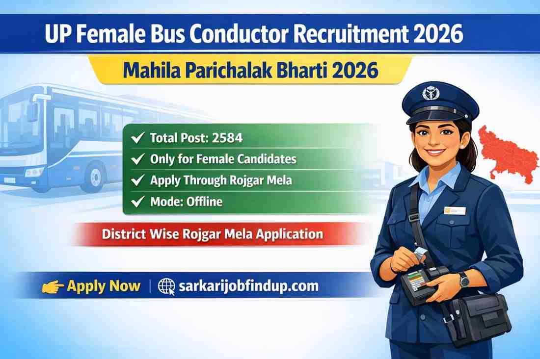 UP Female Bus Conductor Recruitment 2026 